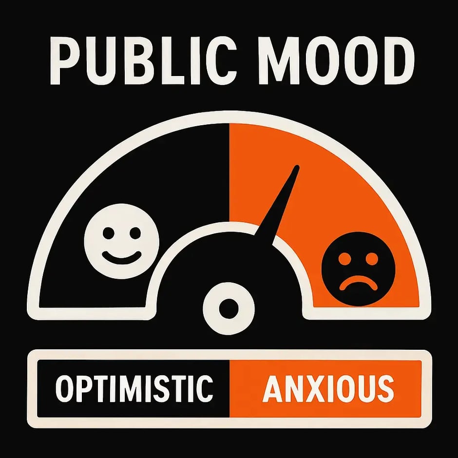 Public mood during a Vibecession